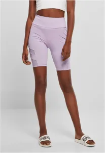 Women's High Waist Tech Mesh Cycle Lilac Shorts