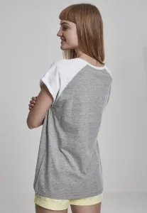 Women's contrasting raglan T-shirt grey/white #2913501