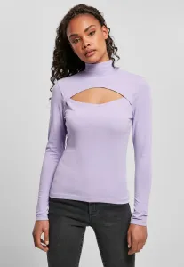 Women's lavender turtleneck with long sleeves