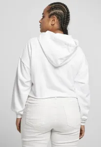 Women's Oversized Cropped Hoody White #2906090