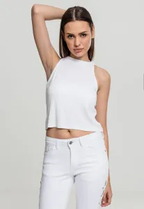 Women's turtleneck with ribbed cut in white