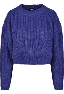 Women's wide oversize sweater blue-purple