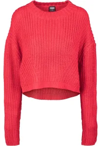 Women's wide oversize sweater in fiery red color #2900048