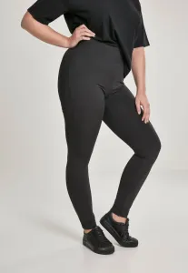 Women's high-waisted leggings black