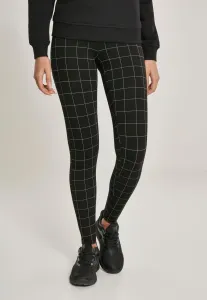 Women's high-waisted leggings black/white