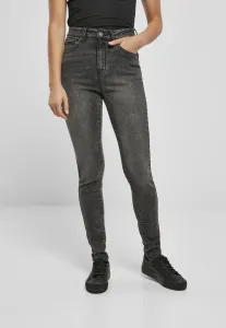 Women's Skinny Jeans High Waisted Black Rhinestones Washed #2923468
