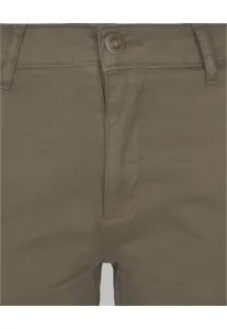 Women's high-waisted cargo trousers olive