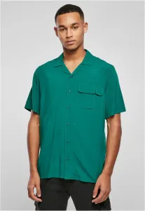 Green Viscose Camp Shirt
