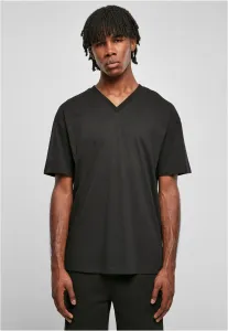 Eco-friendly oversized V-neck T-shirt black #2885010