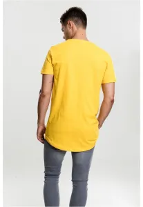 Shaped long T-shirt chrome yellow