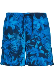 Swimsuit pattern shorts blue flower #2930146