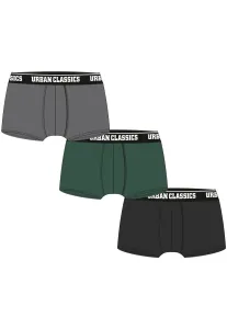 Boxer Shorts 3-Pack Grey+Dark Green+Black #2917439