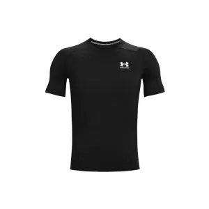 Under Armour Men's HeatGear Armour Short Sleeve Black/White L Maglietta fitness