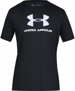 Under Armour Men's UA Sportstyle Logo Short Sleeve Black/White 2XL Maglietta fitness