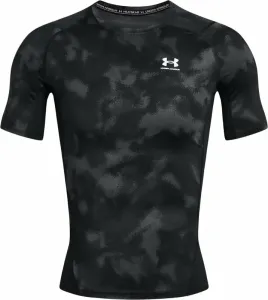Under Armour UA HG Armour Printed Short Sleeve Black/White L Maglietta fitness