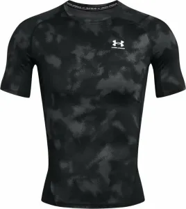 Under Armour UA HG Armour Printed Short Sleeve Black/White M Maglietta fitness
