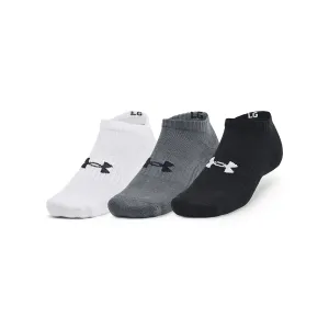 Under Armour Core No Show 3-Pack Socks Black/ White/ Grey #251580