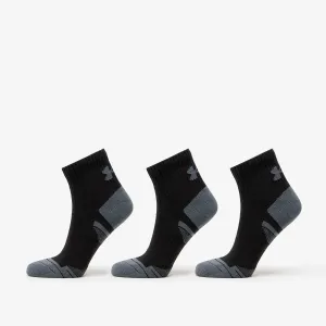 Under Armour Performance Cotton 3-Pack QTR Socks Black #3098063