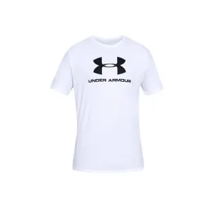 Under Armour Men's UA Sportstyle Logo Short Sleeve White/Black 2XL Maglietta fitness