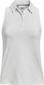 Under Armour Women's UA Zinger Sleeveless Polo White/Halo Gray/Metallic Silver L