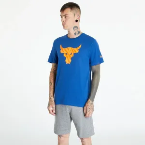 Under Armour Project Rock Brahma Bull T-Shirt Blue Mirage/ Orange Blast #2326415