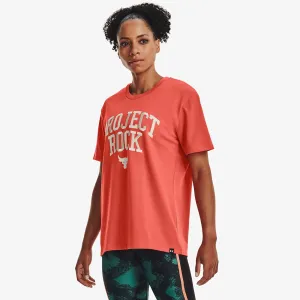 Under Armour Project Rock Heavyweight Campus T-Shirt Orange #3010514