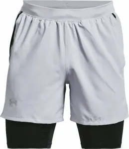 Under Armour Men's UA Launch 5'' 2-in-1 Shorts Mod Gray/Black 2XL Pantaloncini da corsa
