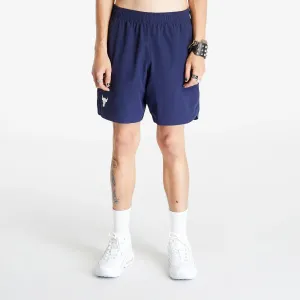 Under Armour Project Rock Woven Shorts Midnight Navy/ White #2632691