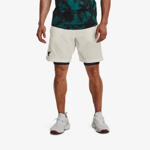 Under Armour Project Rock Woven Shorts White #3010496