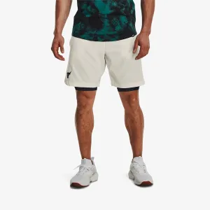 Under Armour Project Rock Woven Shorts White #3010596