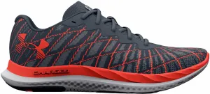 Under Armour Men's UA Charged Breeze 2 Running Shoes Downpour Gray/After Burn/After Burn 42,5 Scarpe da corsa su strada