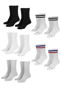 Sports Socks 10-Pack blk/wht/gry+wht/nvy/rd+wht/blk
