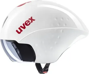 UVEX Race 8 White/Red 56-58 Casco da ciclismo