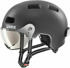 UVEX Rush Visor Dark Silver Mat 58-61 Casco da ciclismo
