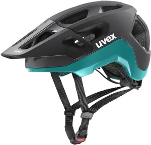 UVEX React Black/Teal Matt 52-56 Casco da ciclismo