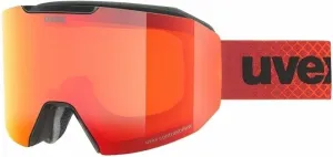 UVEX Evidnt Attract Black Mat Mirror Sapphire/Contrastview Orange Lasergold Lite Occhiali da sci