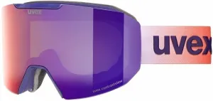 UVEX Evidnt Attract Purple Bash Mat Mirror Ruby/Contrastview Green Lasergold Lite Occhiali da sci