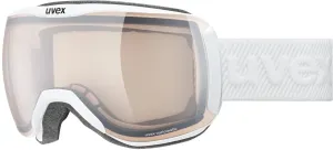 UVEX Downhill 2100 V White Mat/Variomatic Mirror Silver Occhiali da sci
