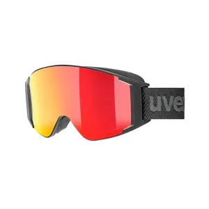 UVEX g.gl 3000 TOP Black Mat/Mirror Red/Polavision Occhiali da sci