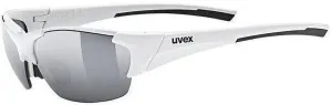 UVEX Blaze III White/Black/Blue Mirrored/Mirrored Orange/Clear Occhiali da ciclismo