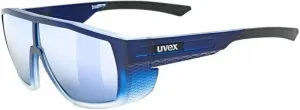 UVEX MTN Style CV Blue Matt/Fade/Colorvision Mirror Blue Occhiali da sole Outdoor
