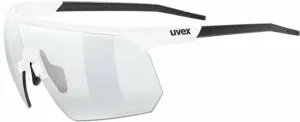 UVEX Pace One V White Matt/Variomatic Litemirror Silver Occhiali da ciclismo