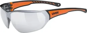 UVEX Sportstyle 204 Black/Orange/Silver Mirrored Occhiali da ciclismo
