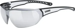 UVEX Sportstyle 204 Black White/Silver Mirrored Occhiali da ciclismo