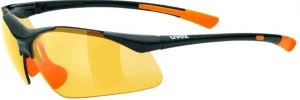 UVEX Sportstyle 223 Black/Orange/Litemirror Orange Occhiali da ciclismo