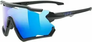 UVEX Sportstyle 228 Black Mat/Mirror Blue Occhiali da ciclismo