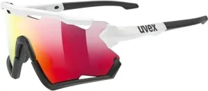 UVEX Sportstyle 228 White/Black/Red Mirrored Occhiali da ciclismo