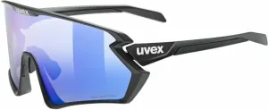 UVEX Sportstyle 231 2.0 P Black Matt Polavision Mirror Blue Occhiali da ciclismo