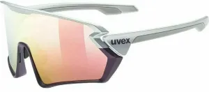 UVEX Sportstyle 231 Silver Plum Mat/Mirror Red Occhiali da ciclismo