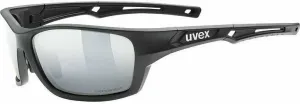 UVEX Sportstyle 232 Polarized Black/Mirror Silver Occhiali da ciclismo
